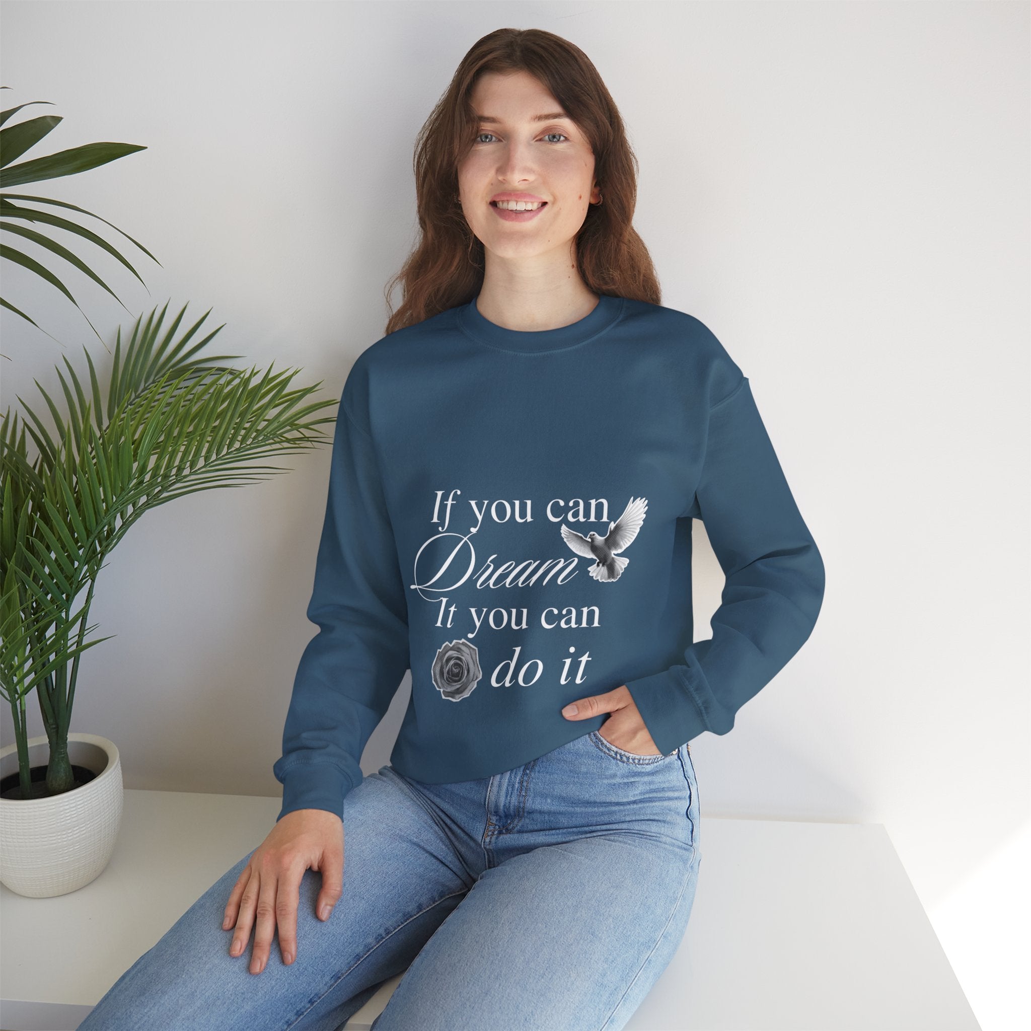 Trending Typo Design Crewneck Sweatshirt