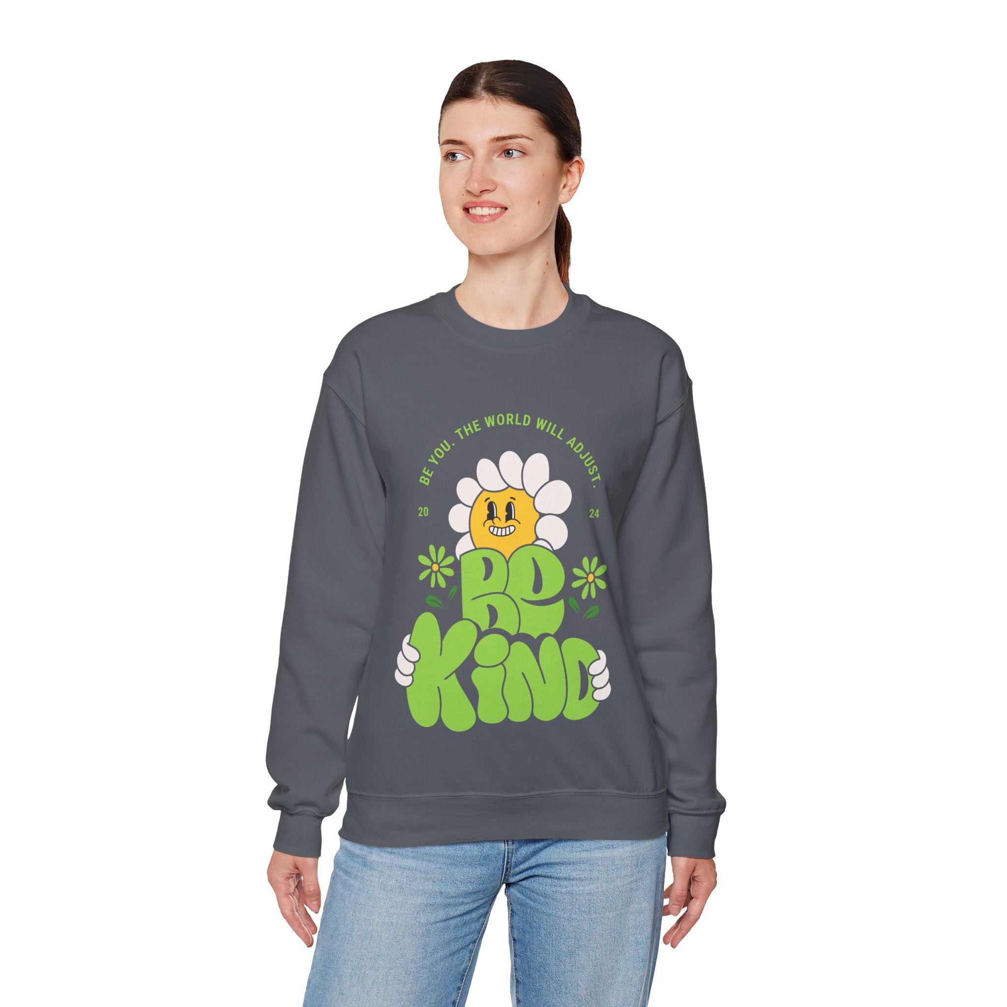 Trending Typo Design Crewneck Sweatshirt