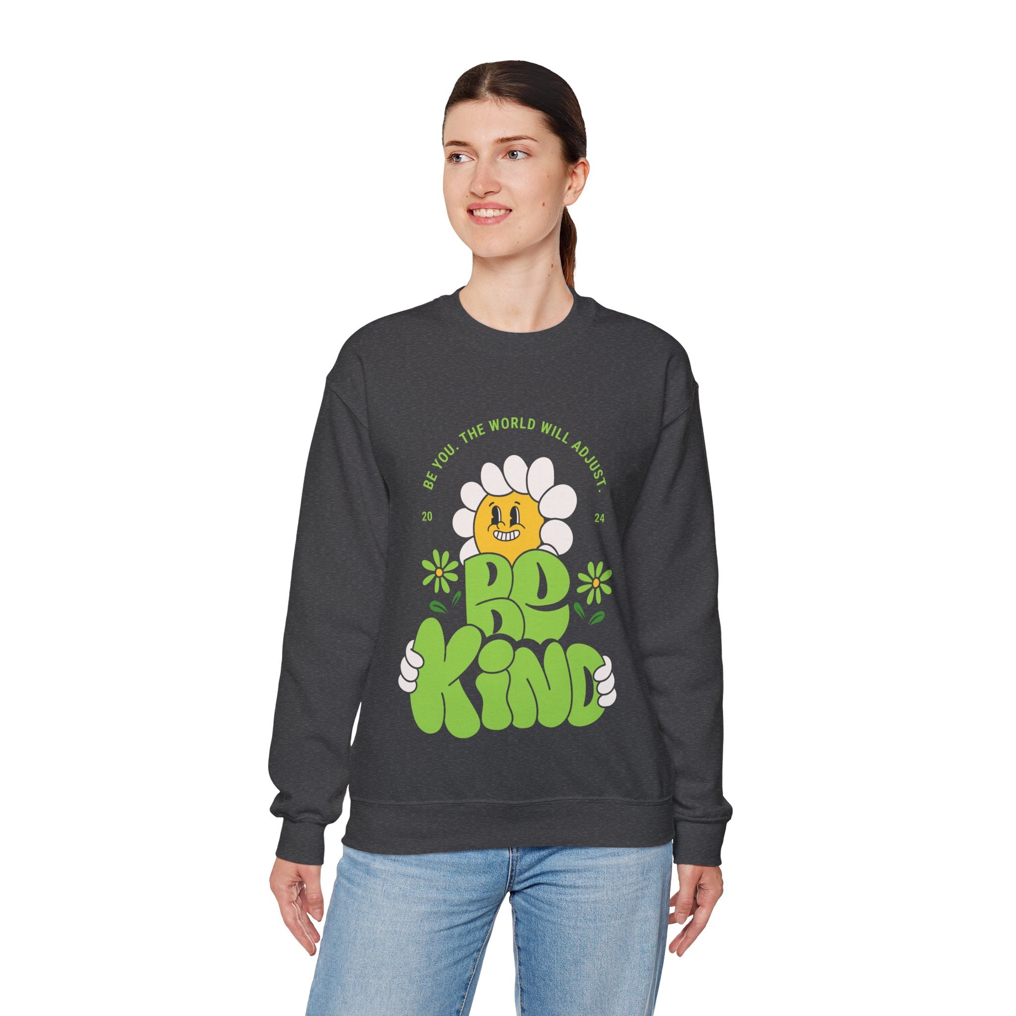 Trending Typo Design Crewneck Sweatshirt