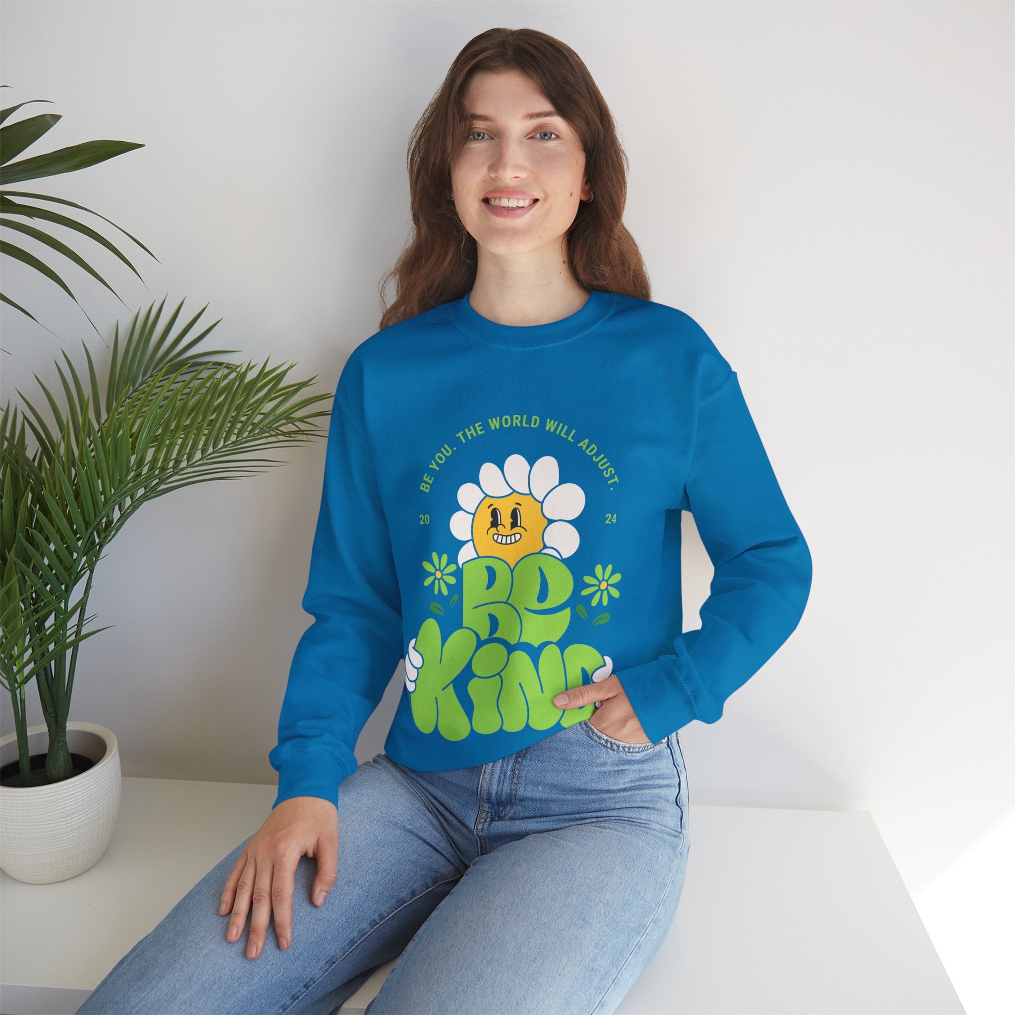 Trending Typo Design Crewneck Sweatshirt
