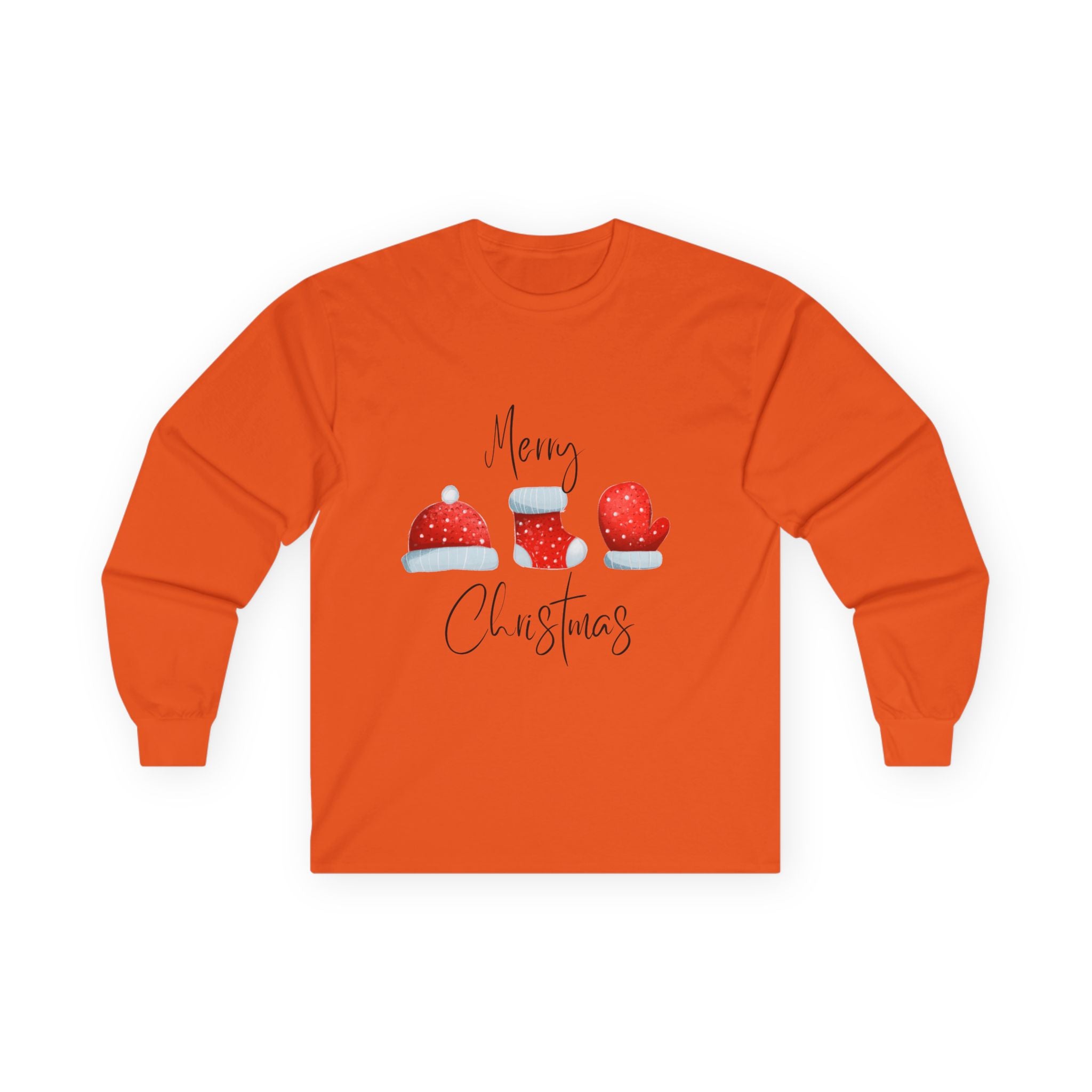 Christmas Design Cotton Long Sleeve Tee