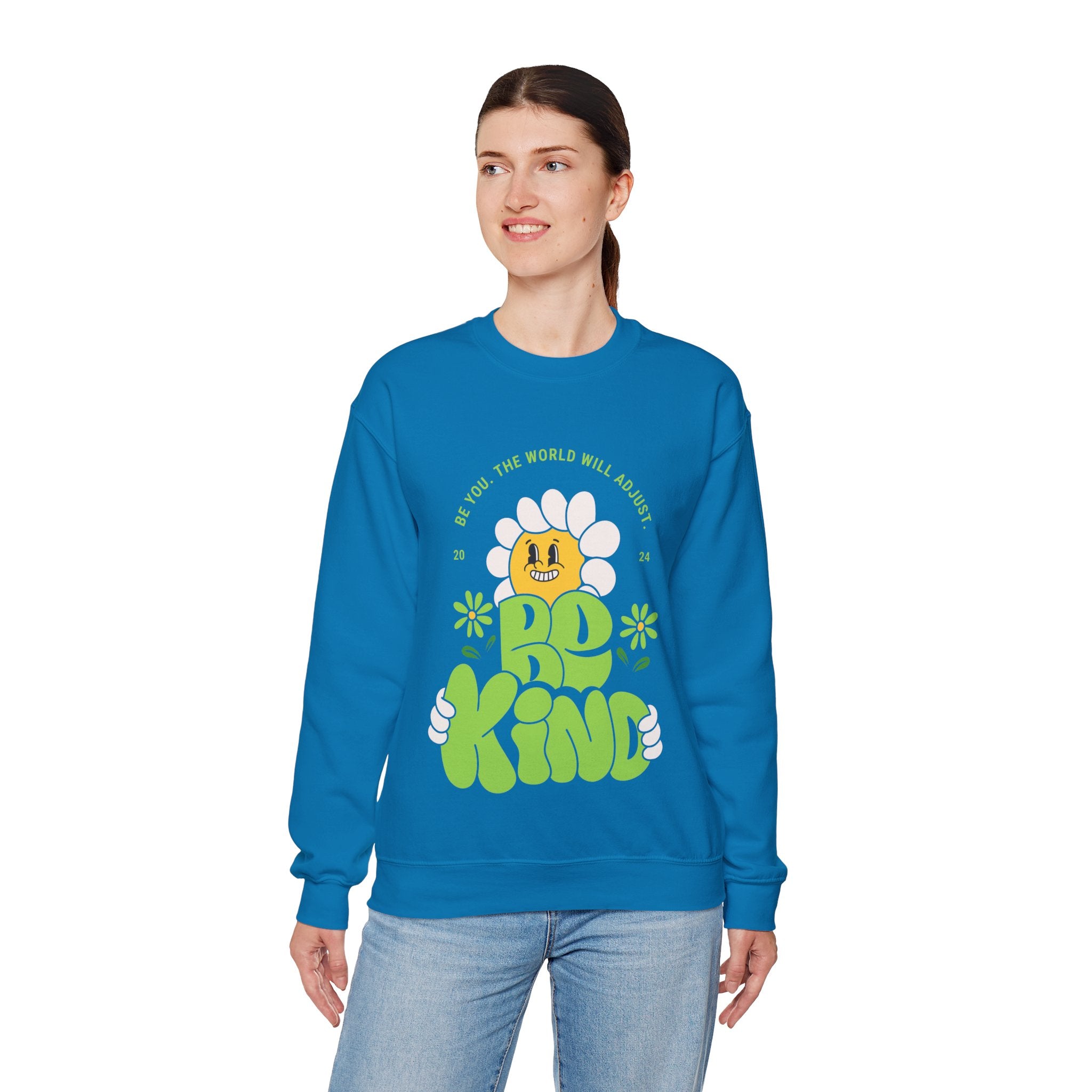 Trending Typo Design Crewneck Sweatshirt