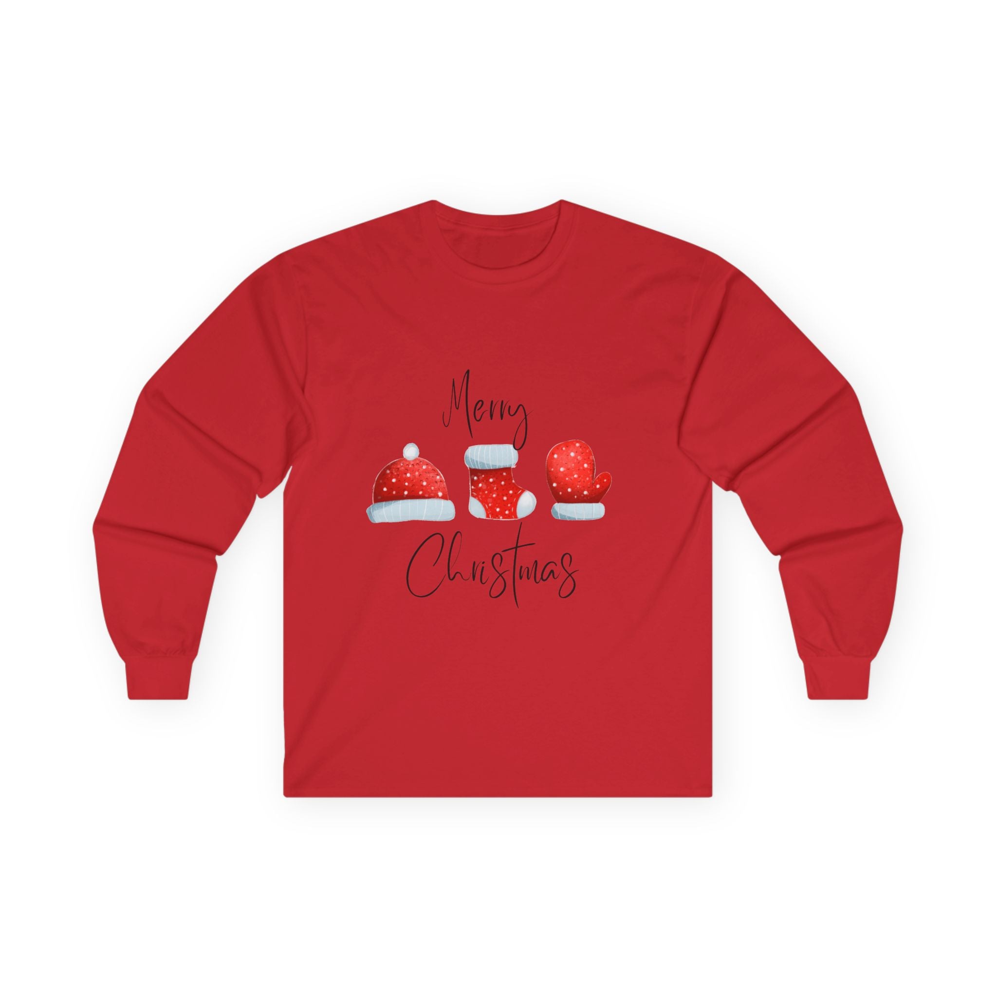 Christmas Design Cotton Long Sleeve Tee