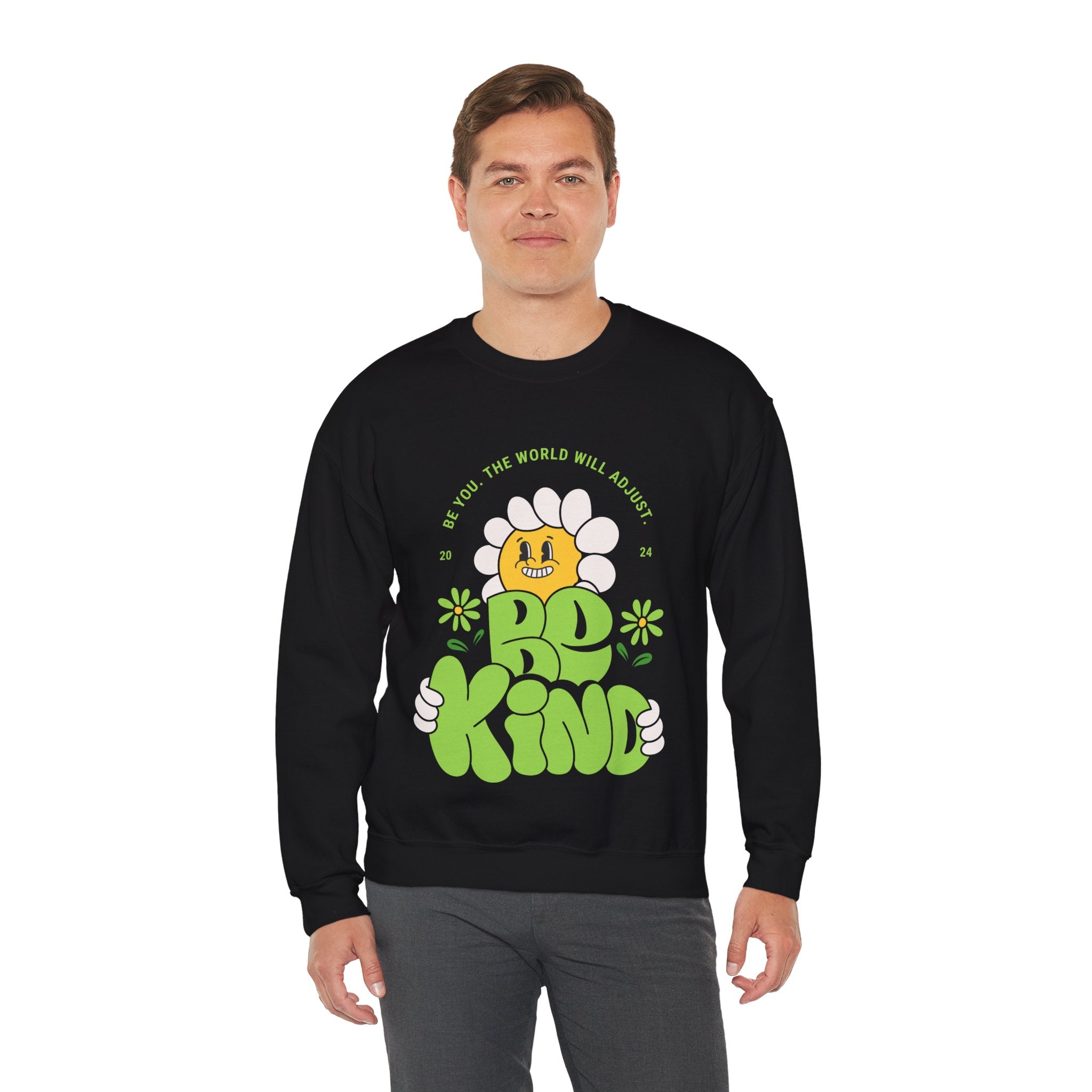 Trending Typo Design Crewneck Sweatshirt